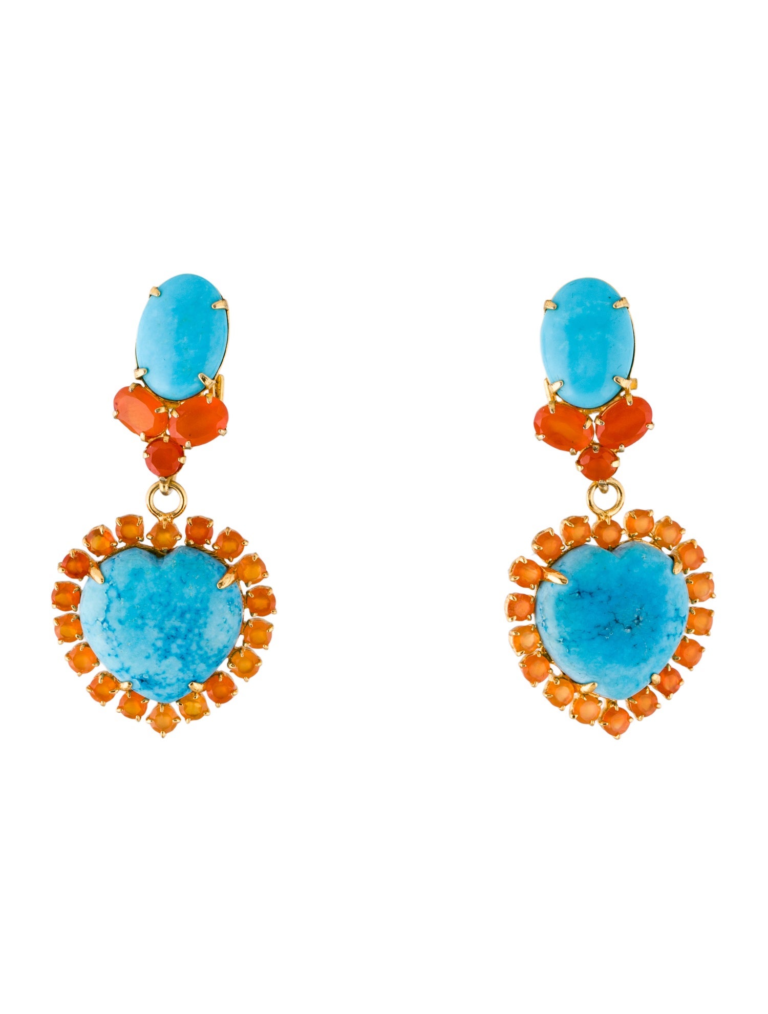 Bounkit Stone Virginie Clip-On Earrings