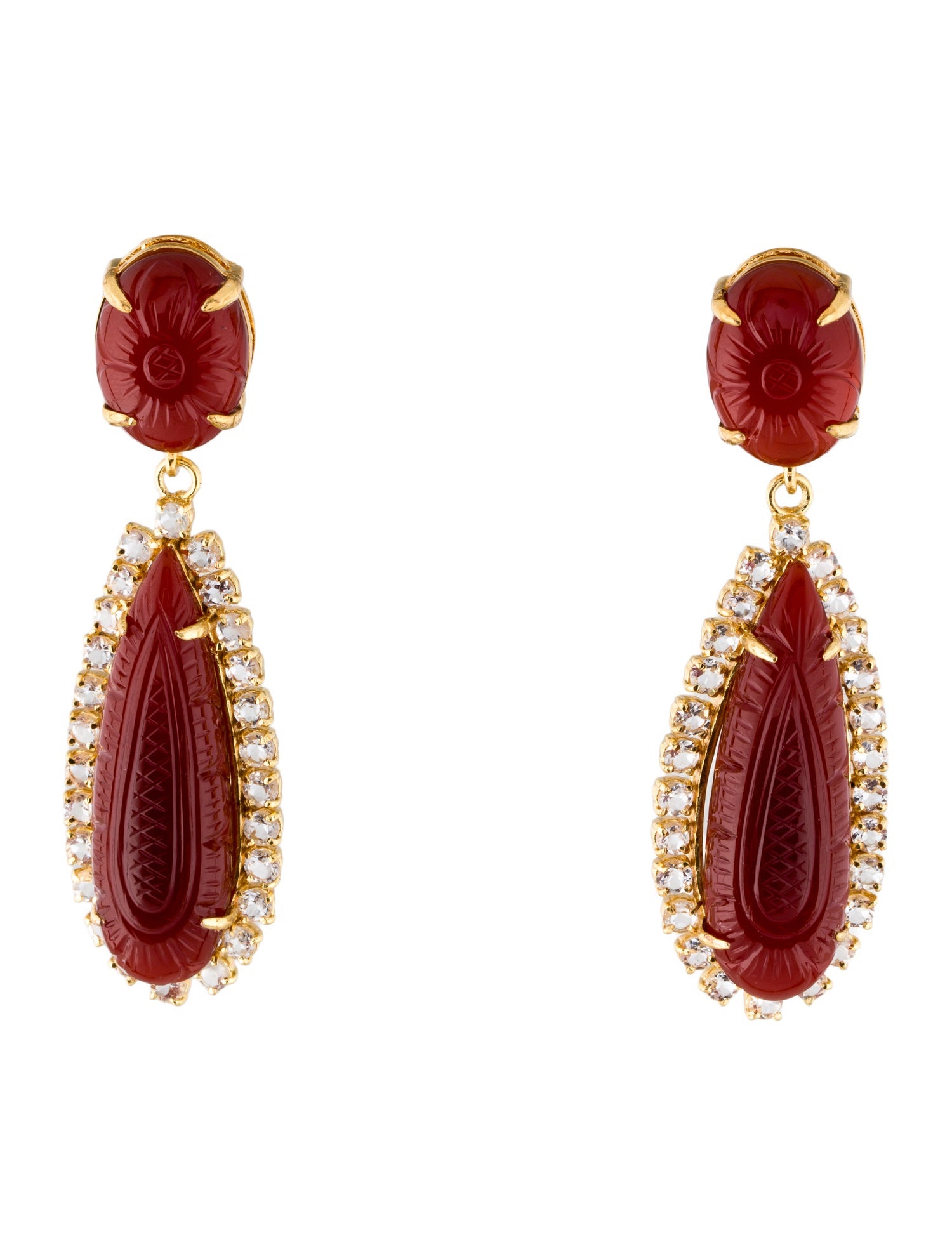 Bounkit Stone Antonella Earclip Earrings