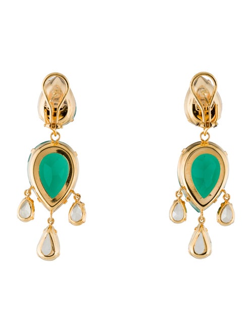 Bounkit Stone Earclip Earrings