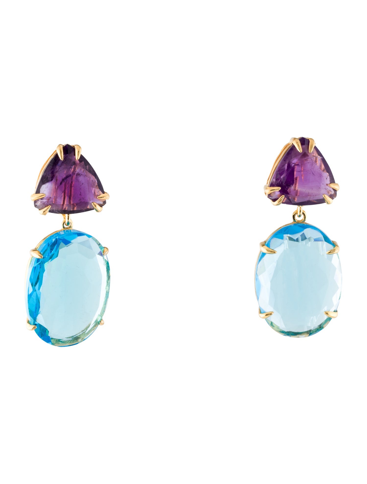 Bounkit Stone Earclip Earrings