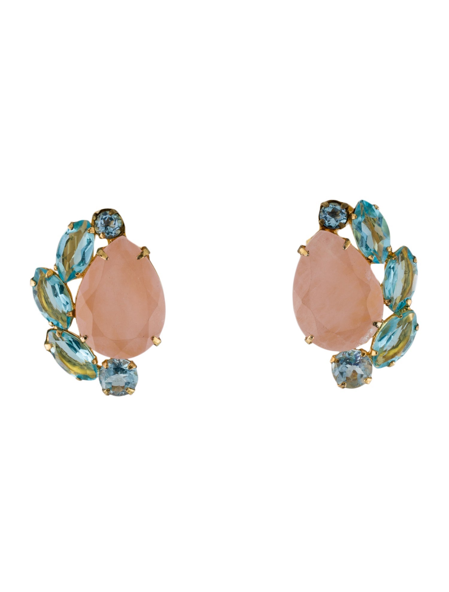 Bounkit Stone Clip-On Earrings