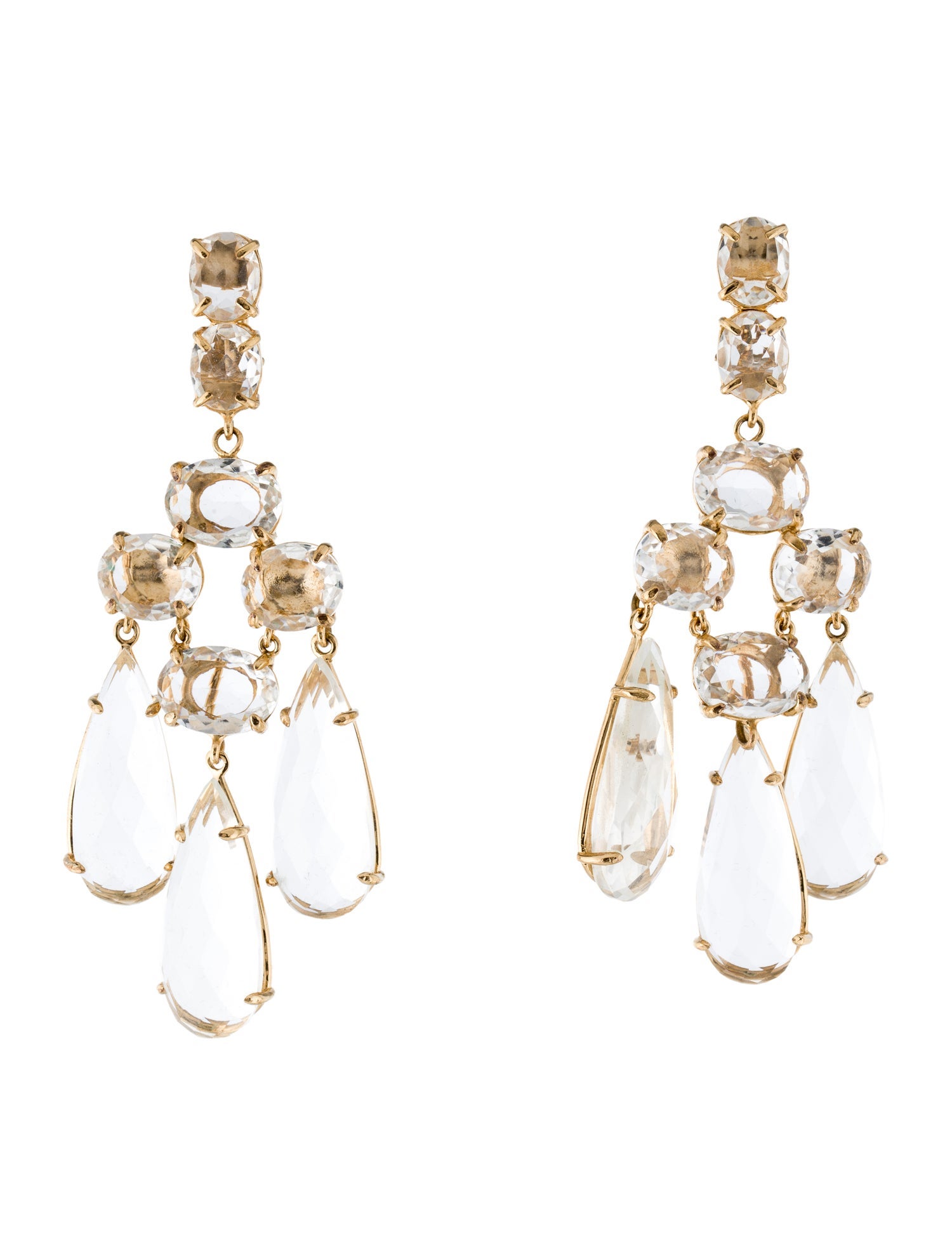 Bounkit Quartz Convertible Chandelier Earrings