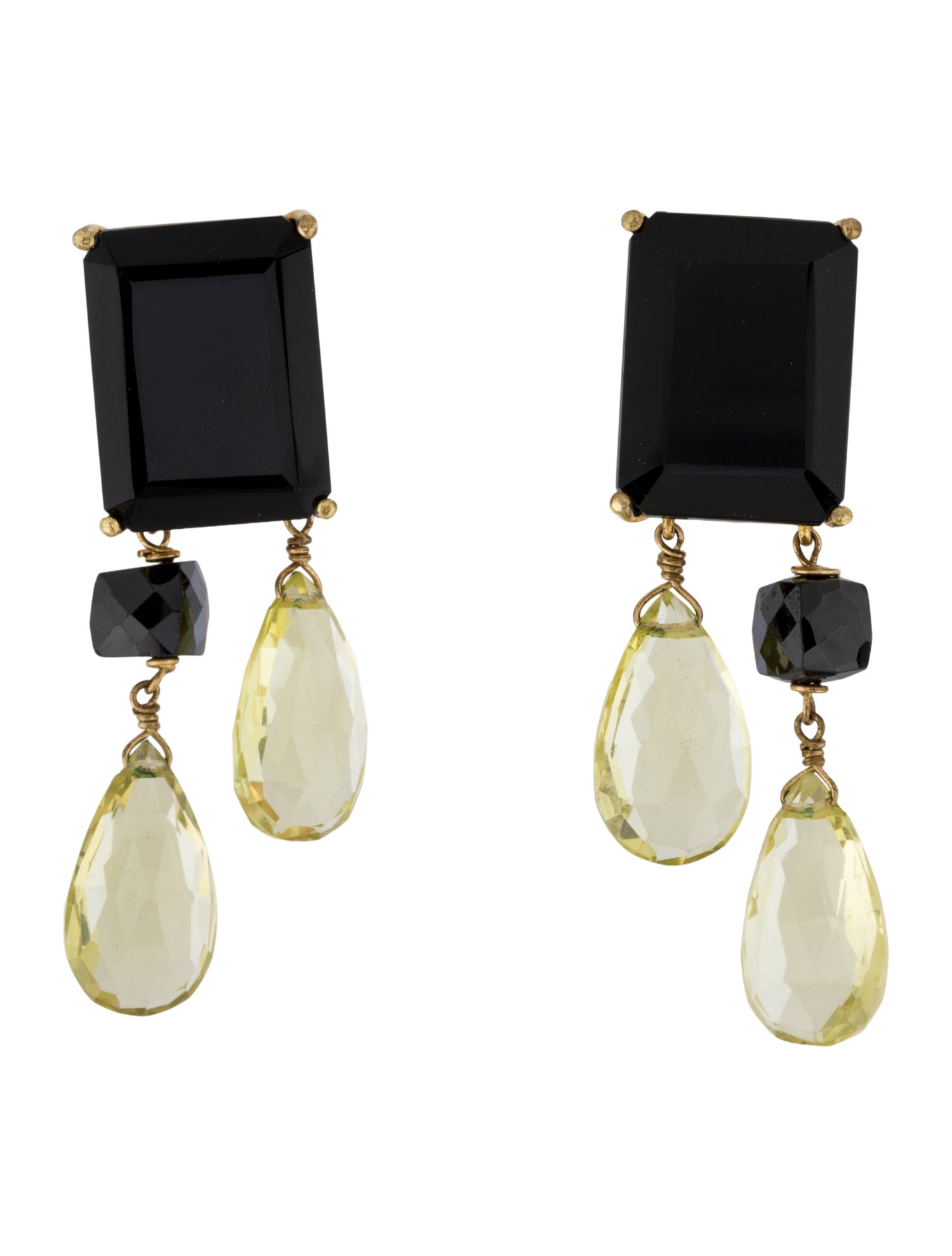 Bounkit Multi-Stone Drop Earrings