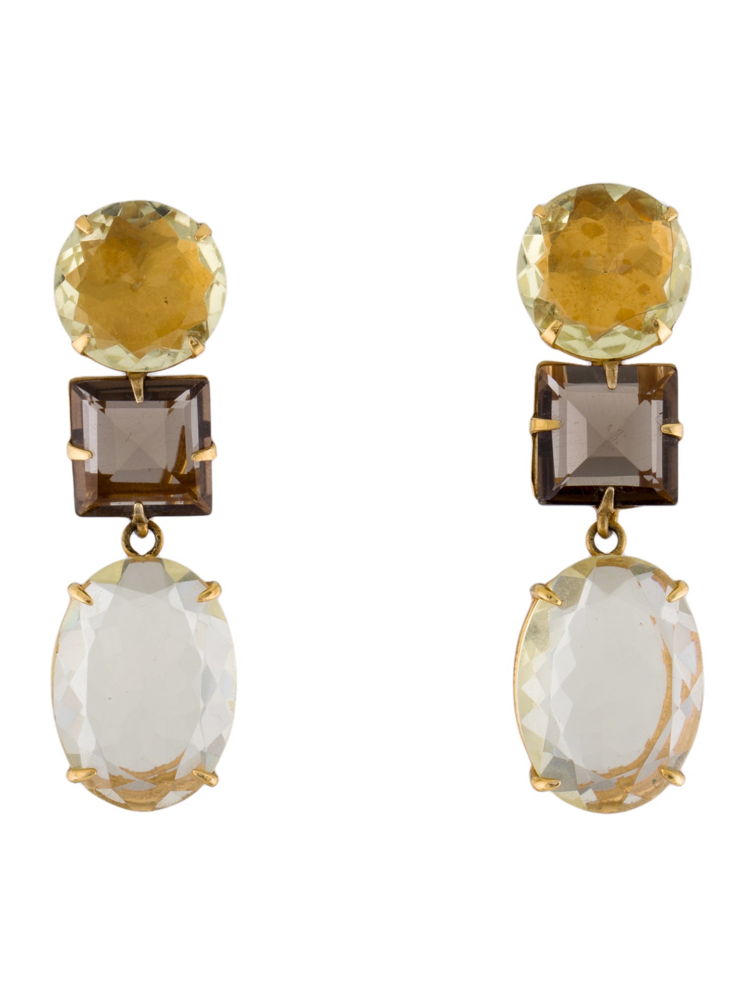 Bounkit Crystal Drop Earrings