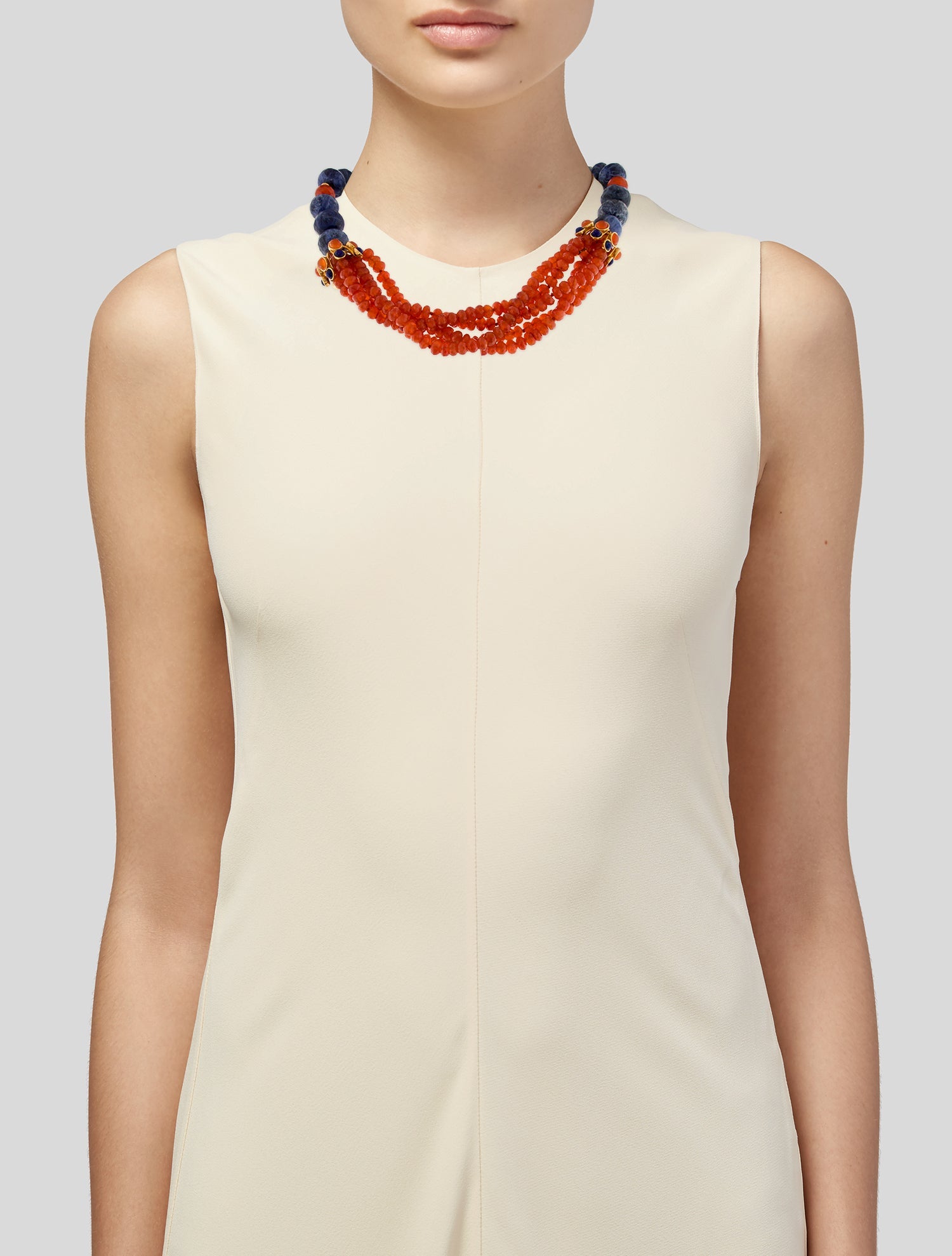 Bounkit Stone Multistrand Necklace