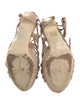 Burak Uyan Snakeskin Animal Print Sandals