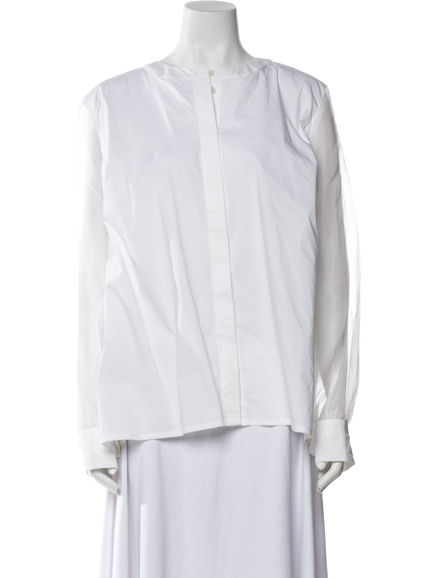 Barbara Lohmann Bateau Neckline Long Sleeve Blouse