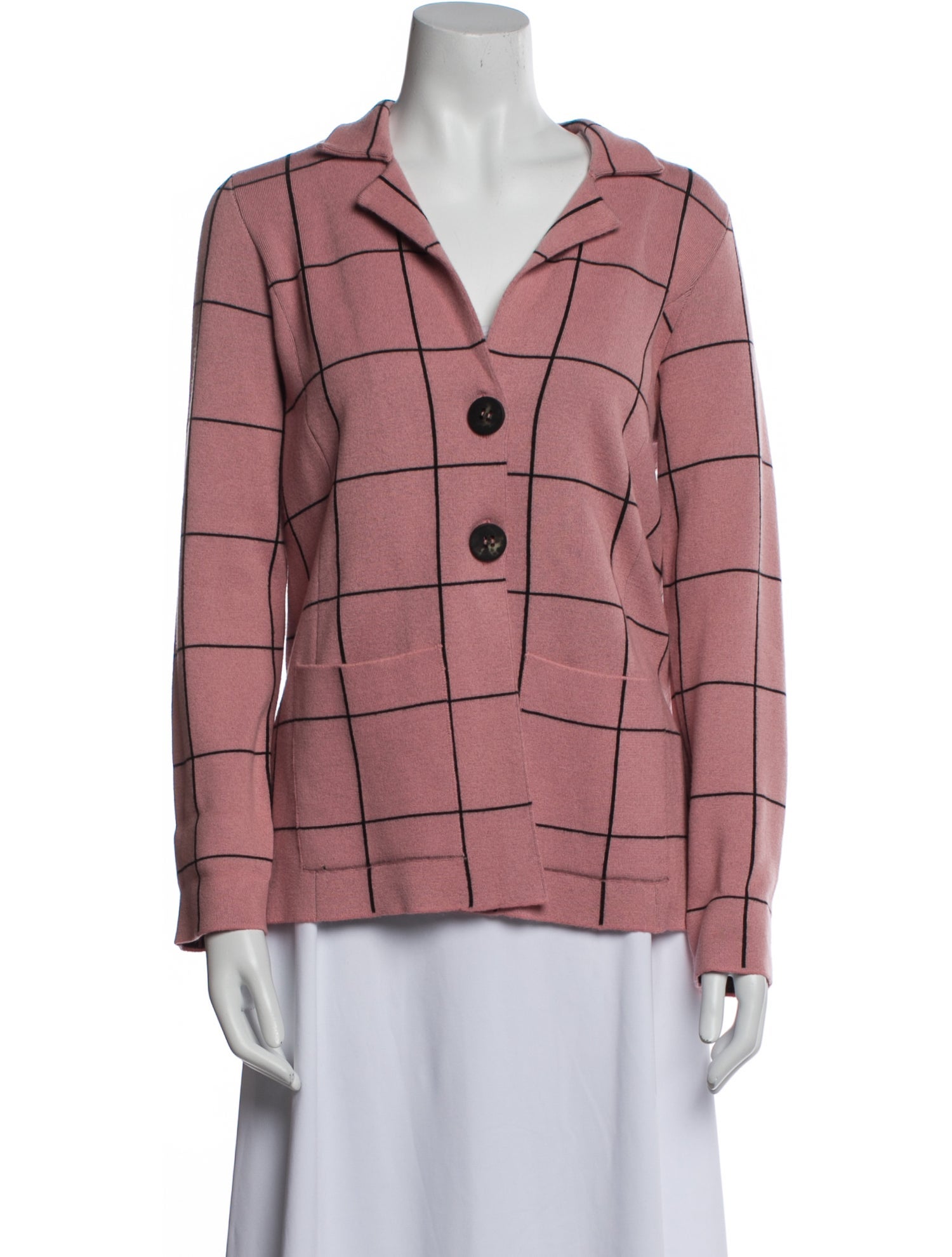 Barbara Lohmann Cashmere Plaid Print Sweater