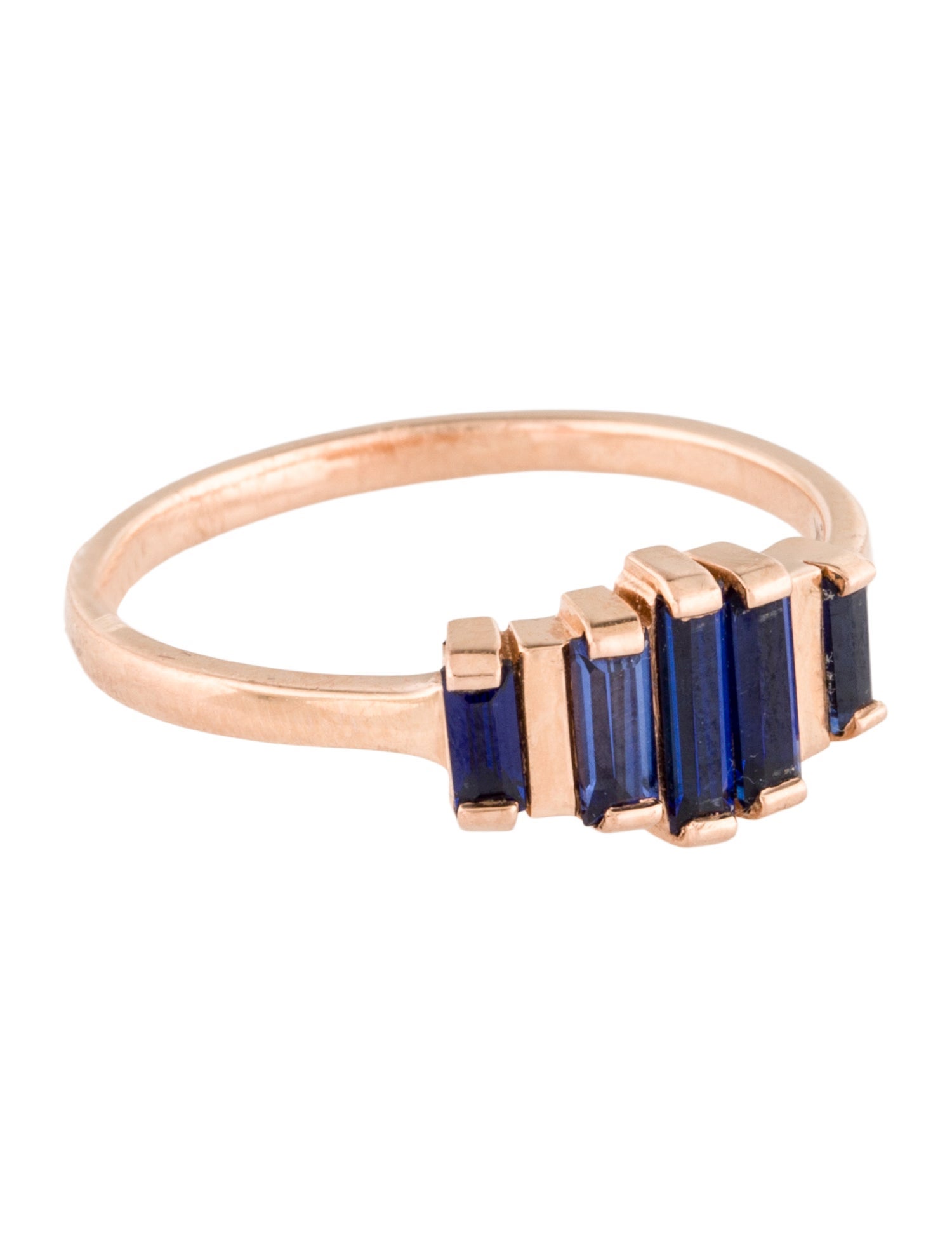 Bleecker & Prince 14K Sapphire Sinking Cocktail Ring