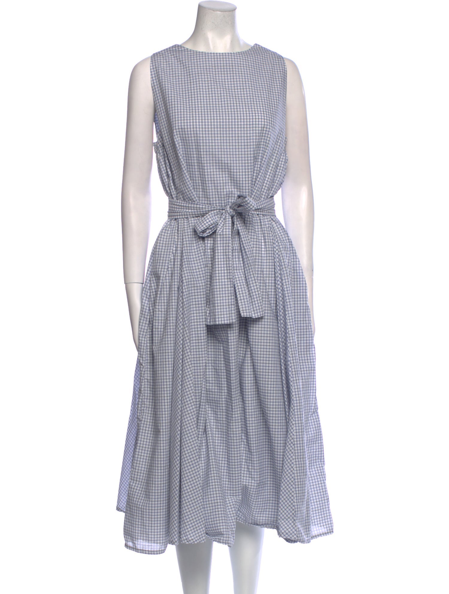 Bergfabel Plaid Print Midi Length Dress