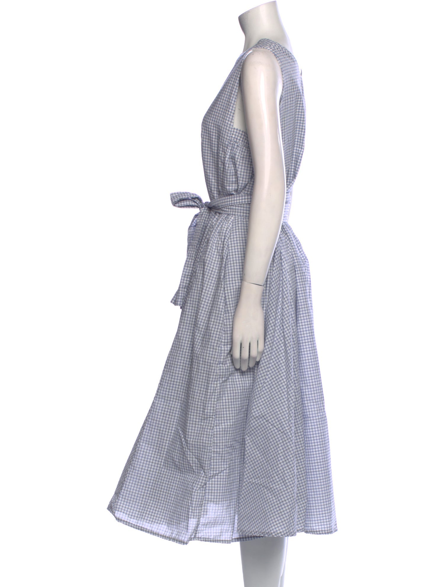 Bergfabel Plaid Print Midi Length Dress