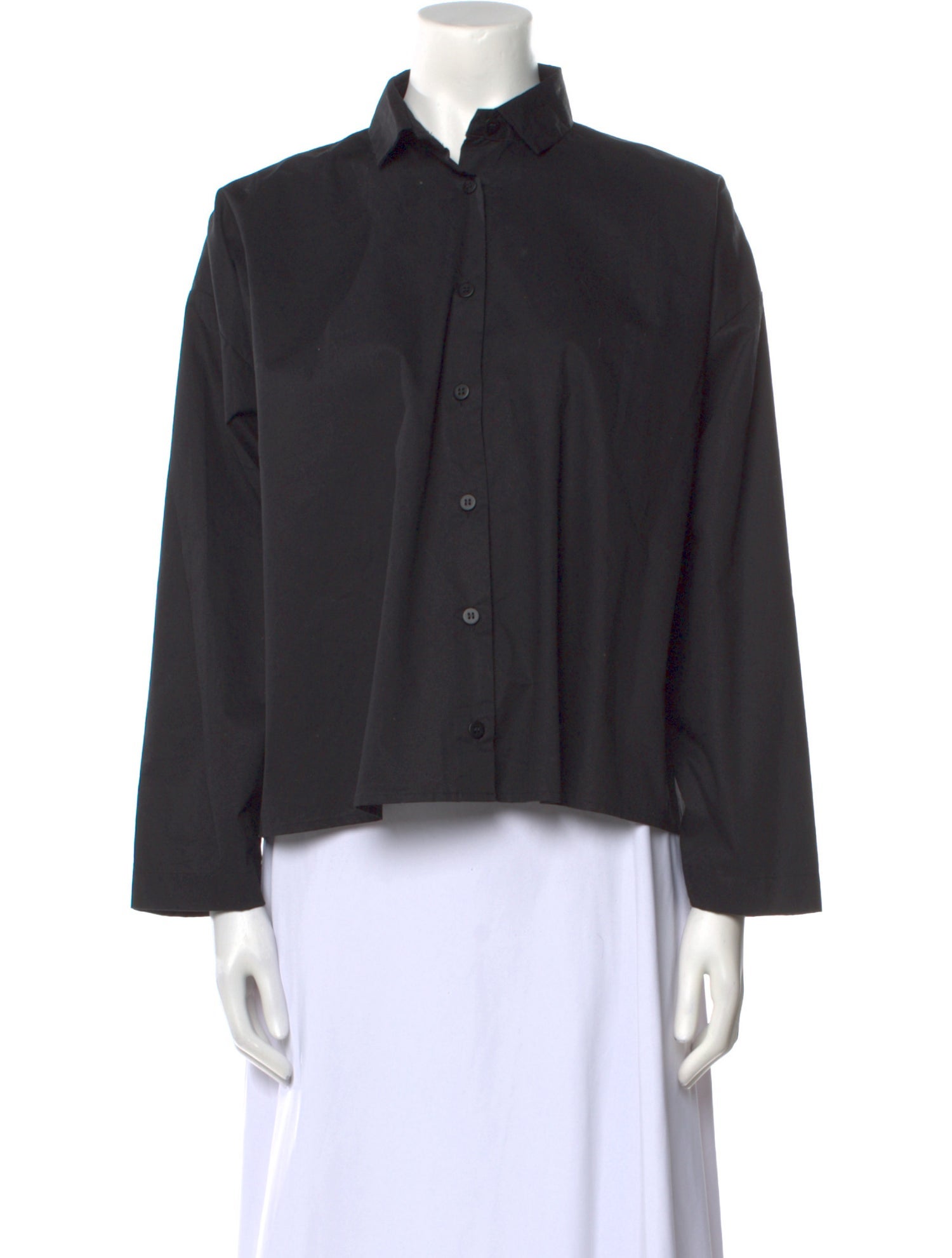 Bergfabel Three-Quarter Sleeve Button-Up Top