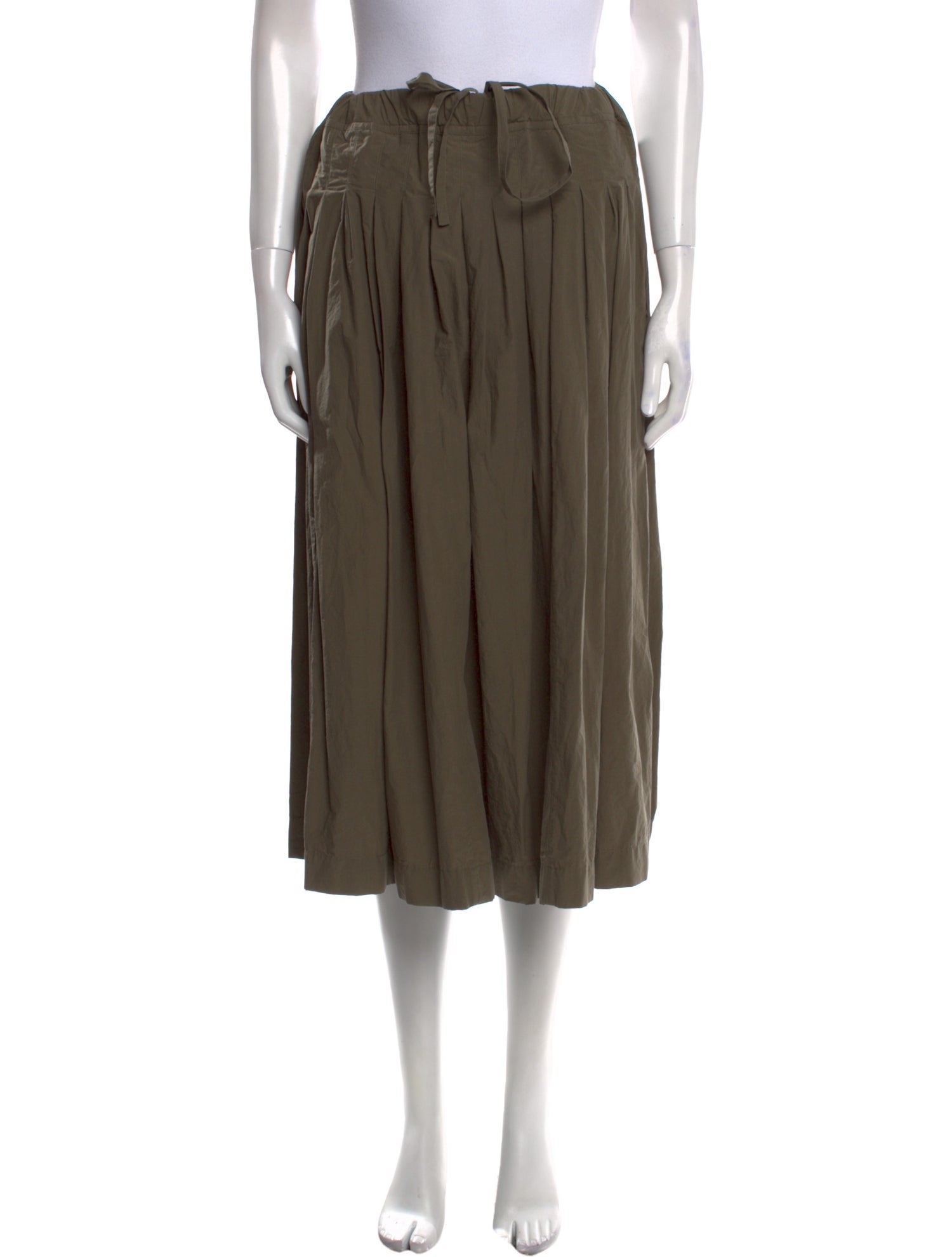 Bergfabel Raw-Edge Trim Midi Length Skirt