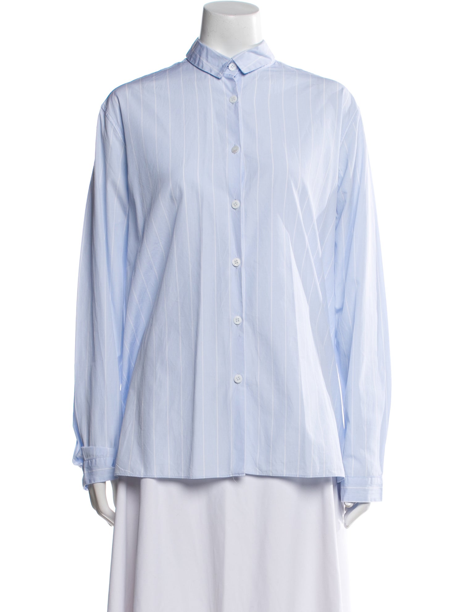 Bergfabel Striped Long Sleeve Button-Up Top