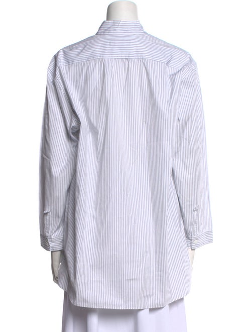 Bergfabel Striped V-Neck Button-Up Top