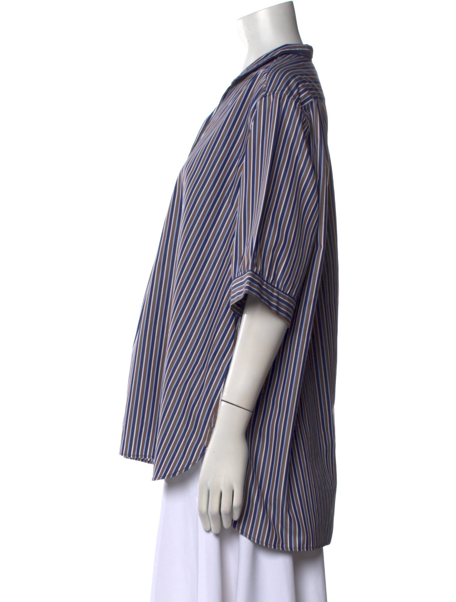 Bergfabel Striped V-Neck Blouse