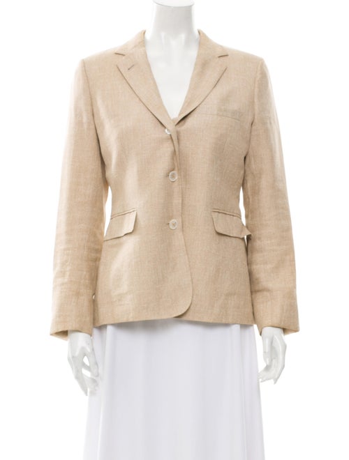 Black Fleece Linen Blazer Black