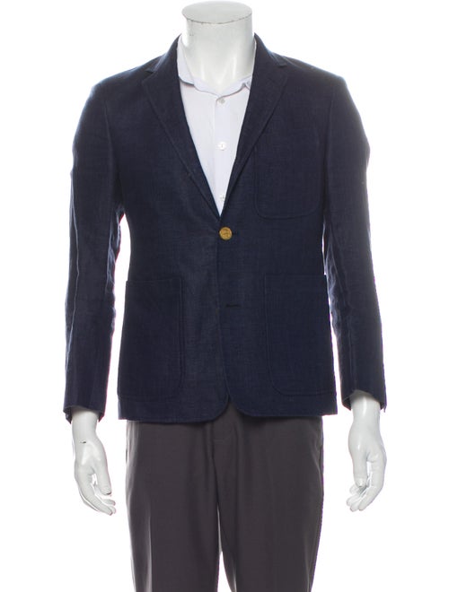 Black Fleece Linen Blazer Black