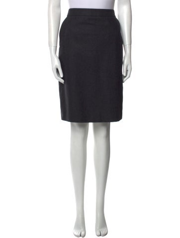 Black Fleece Skirts Knee-Length Skirt M