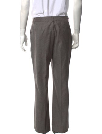 Black Fleece Plaid Print Dress Pants