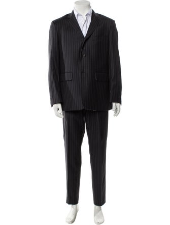 Black Fleece Wool Two-Piece Suit