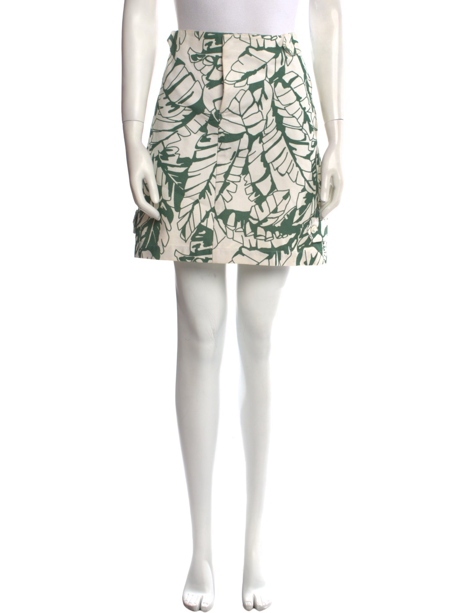 Black Fleece Printed Mini Skirt