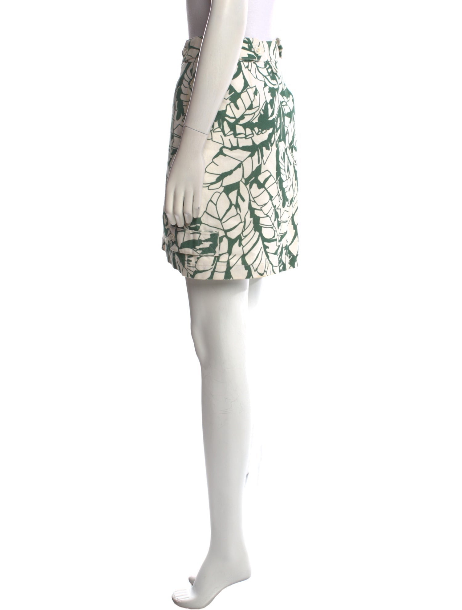 Black Fleece Printed Mini Skirt