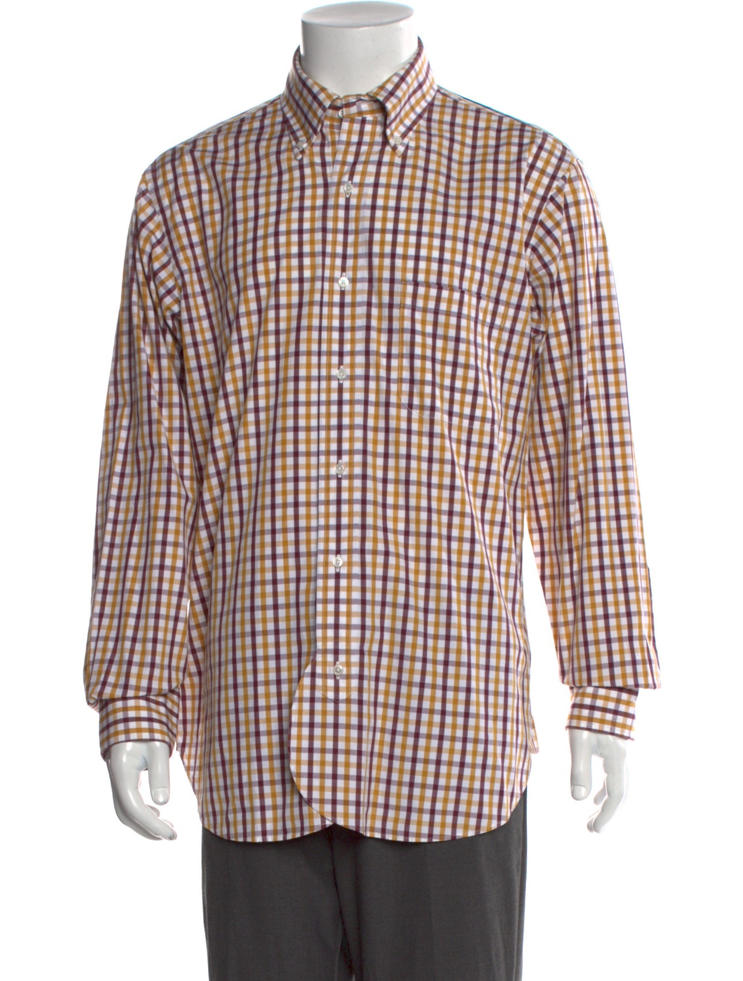 Black Fleece Plaid Print Long Sleeve Shirt