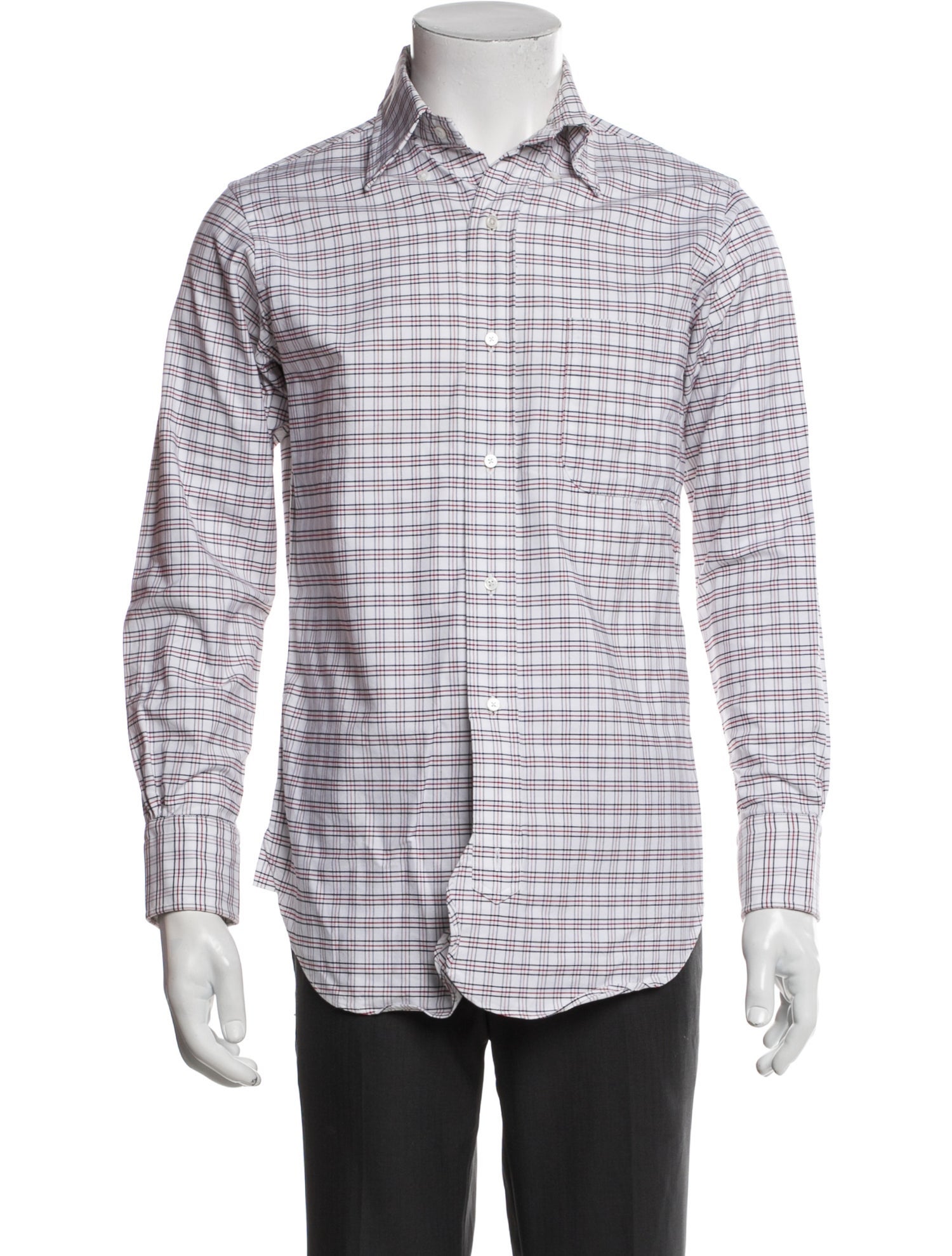 Black Fleece Plaid Print Long Sleeve Shirt