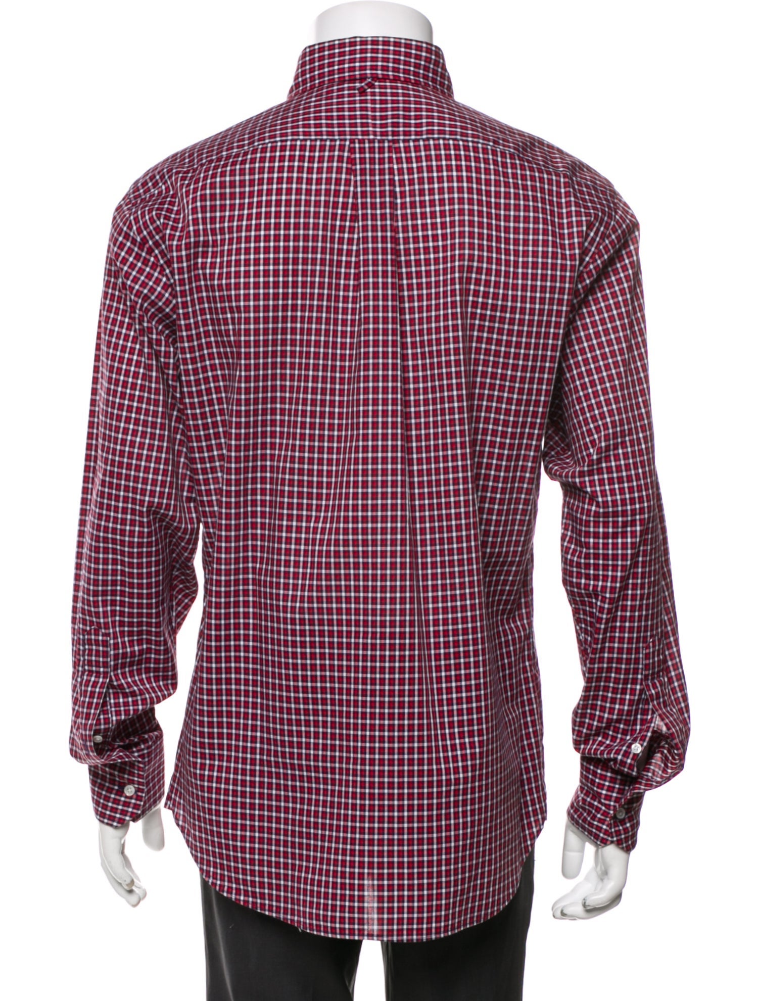 Black Fleece Plaid Print Long Sleeve Shirt