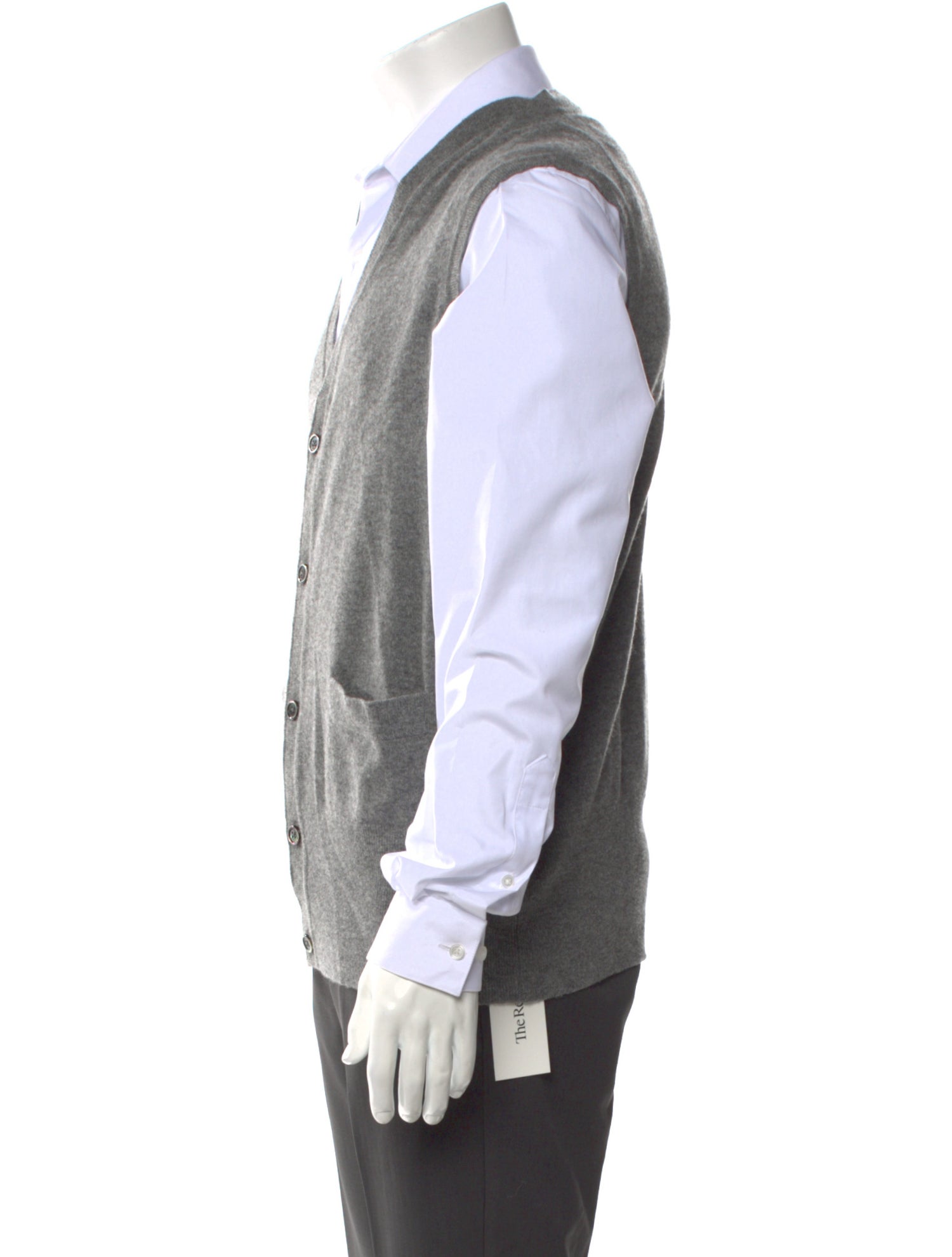 Black Fleece Cashmere V-Neck Sweater Vest