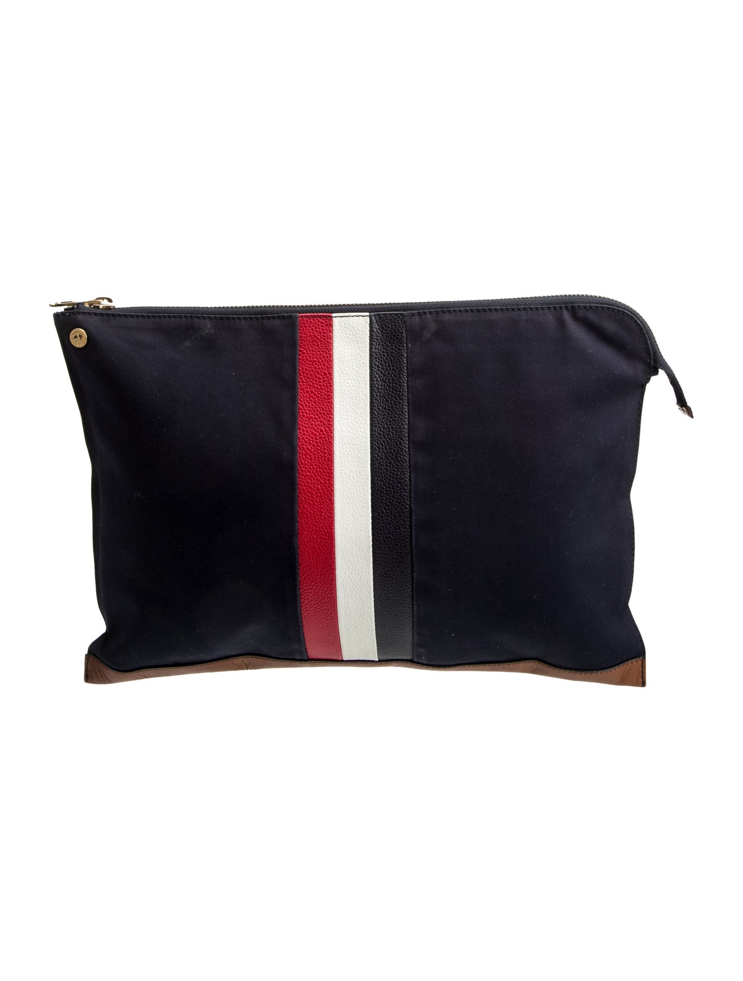Black Fleece Nylon Clutch