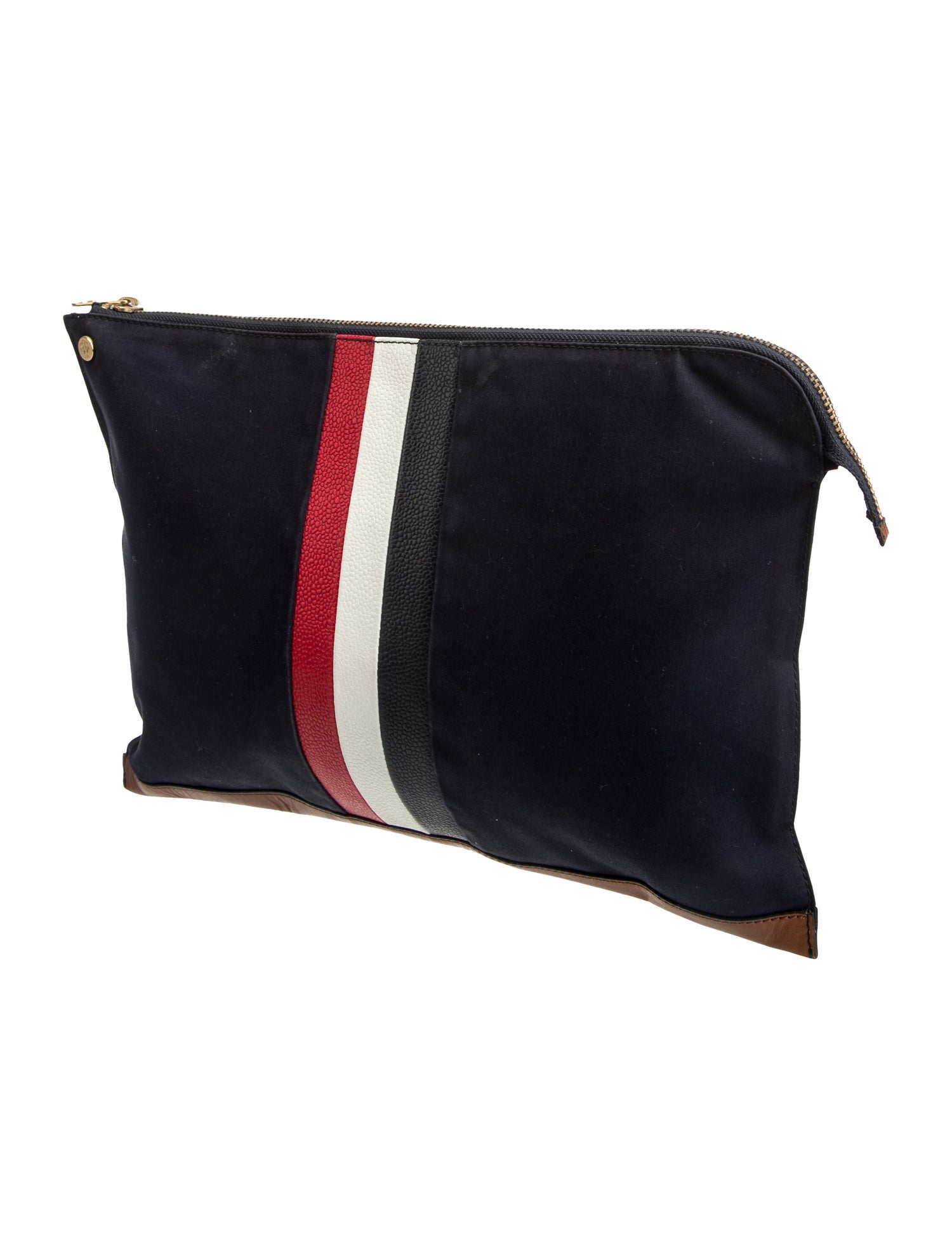 Black Fleece Nylon Clutch