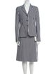 Black Fleece Striped Skirt Suit