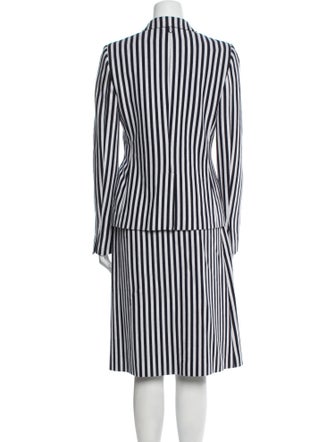 Black Fleece Striped Skirt Suit