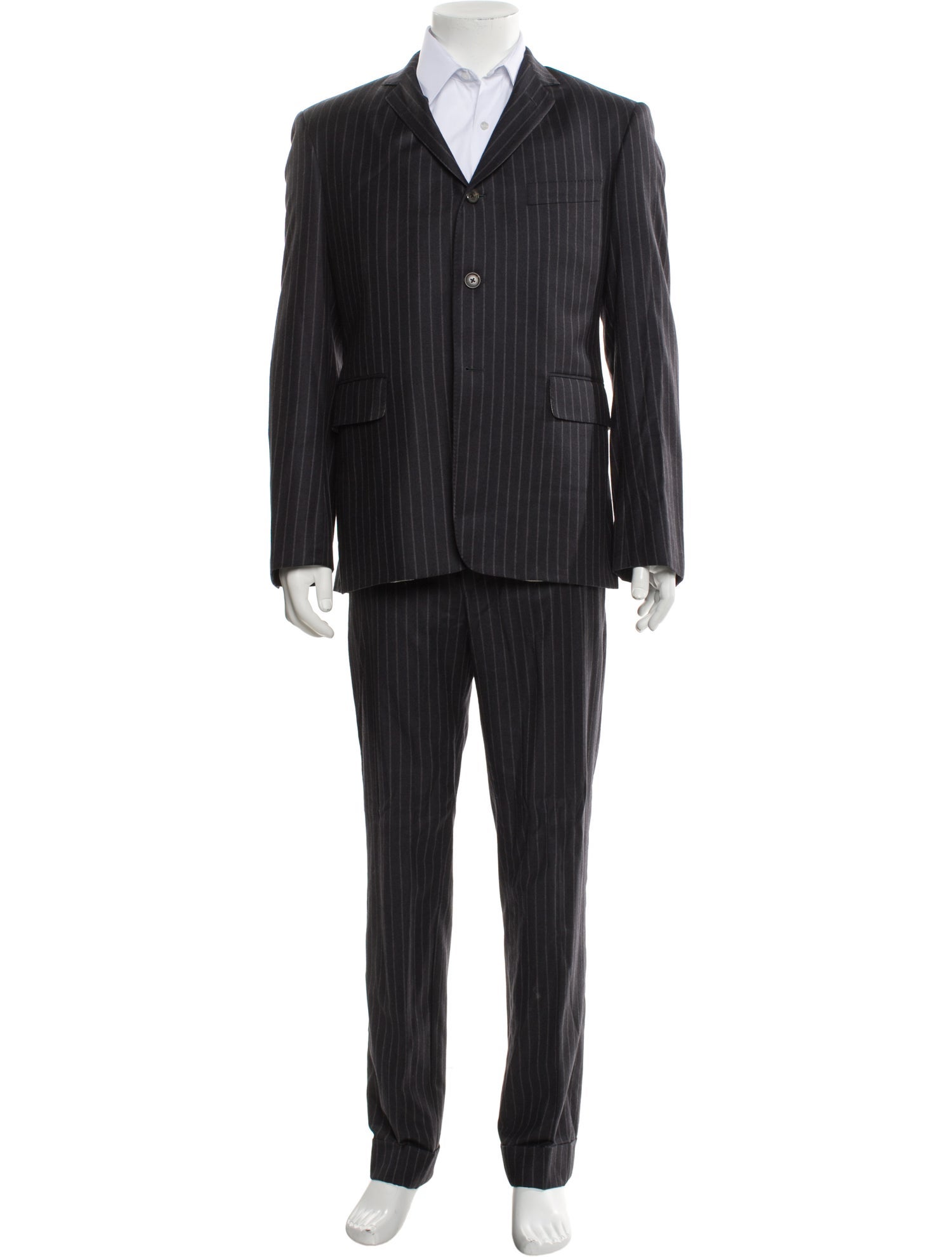 Black Fleece Striped Two-Piece Suit