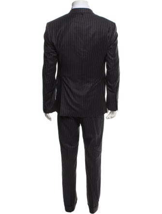 Black Fleece Striped Two-Piece Suit