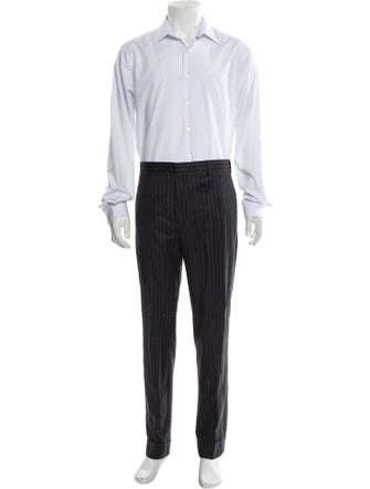 Black Fleece Striped Two-Piece Suit