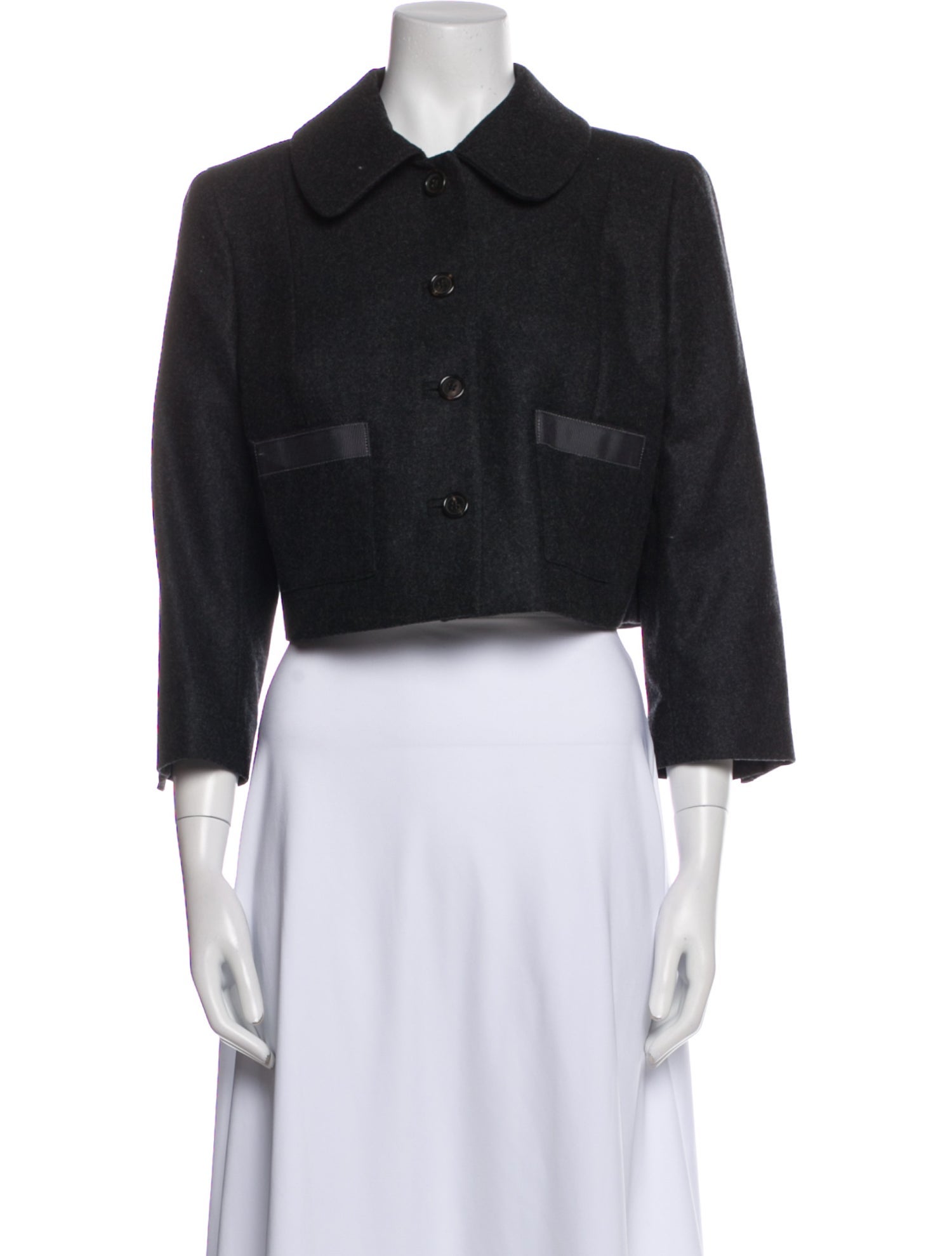 Black Fleece Wool Jacket