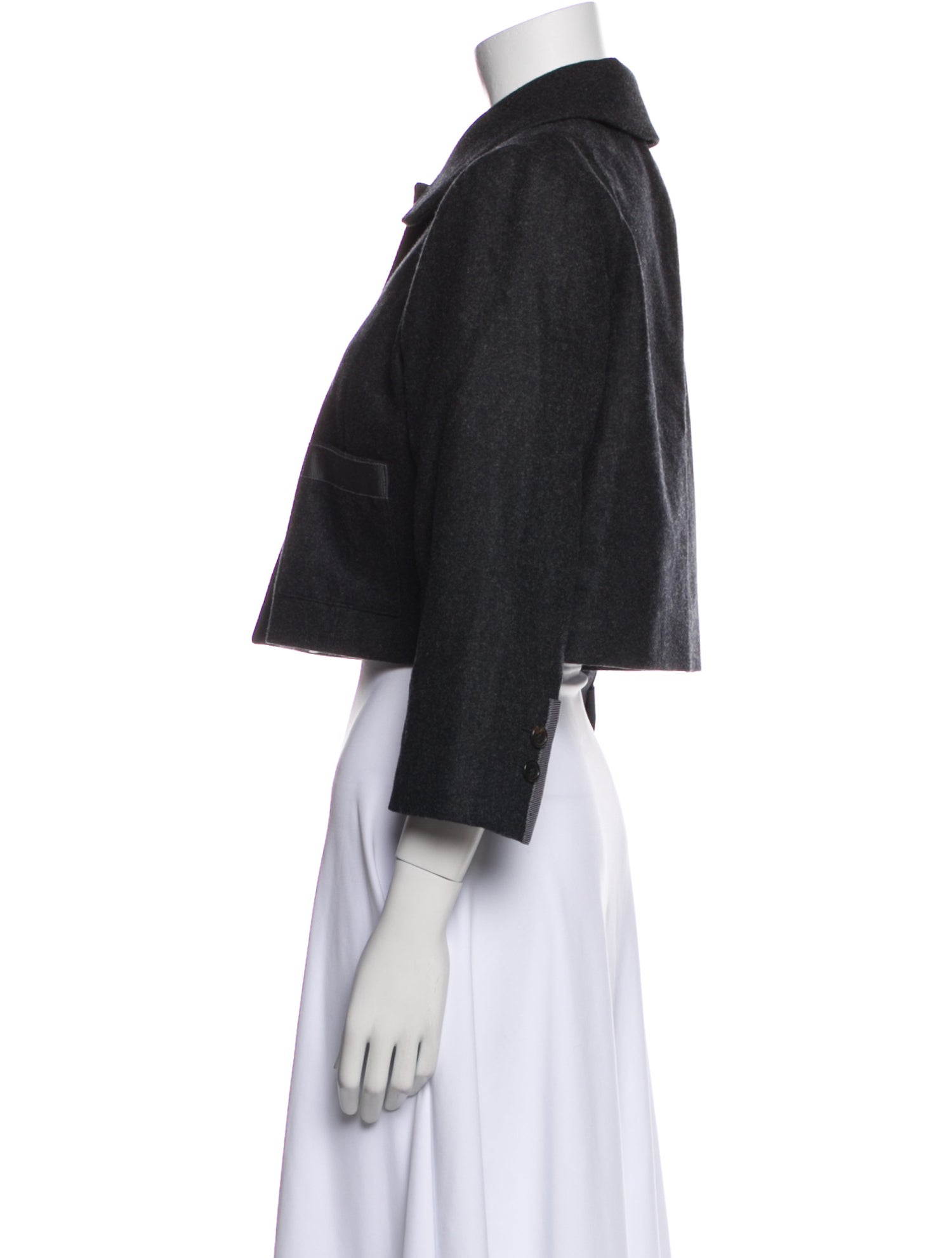 Black Fleece Wool Jacket