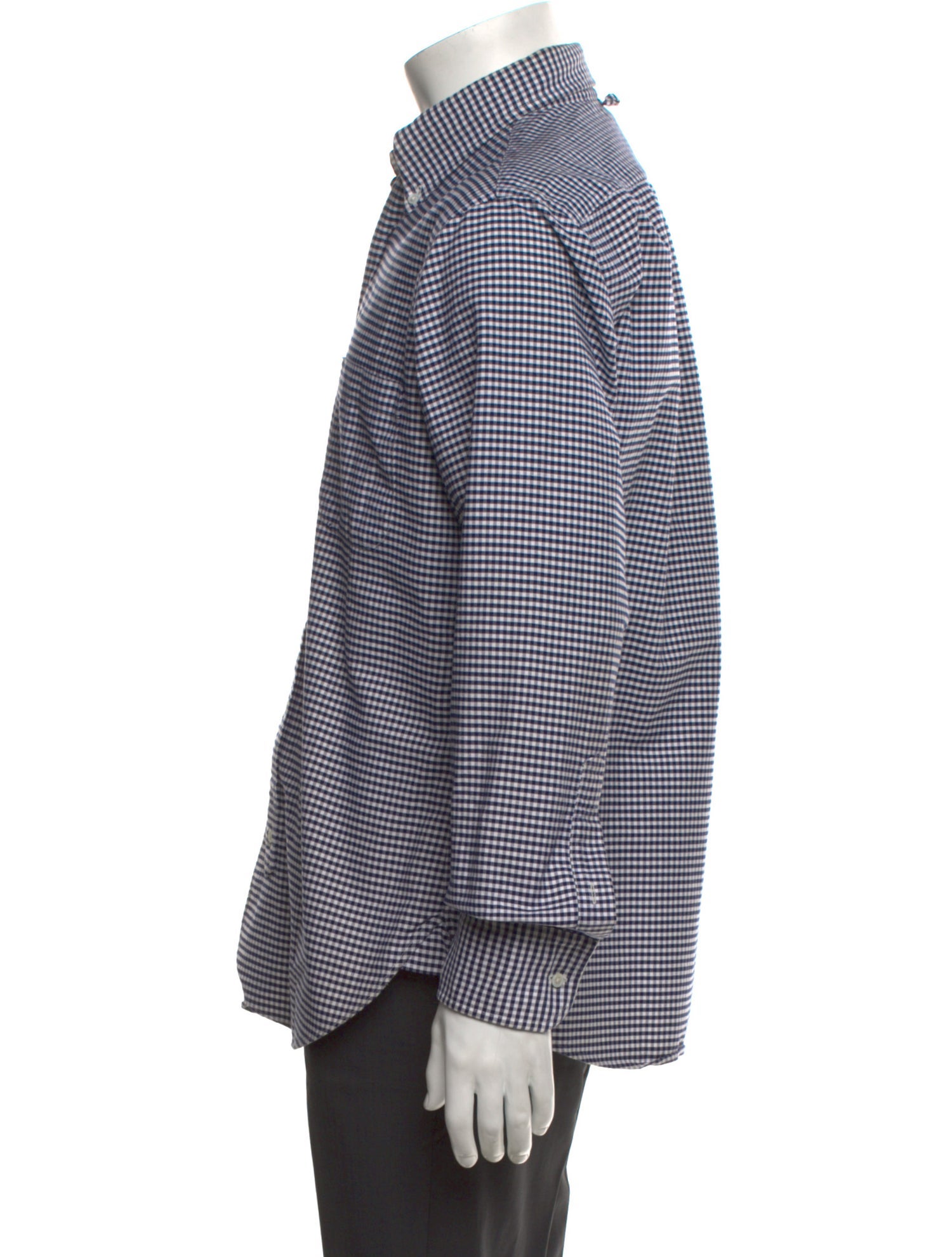 Black Fleece Plaid Print Long Sleeve Shirt