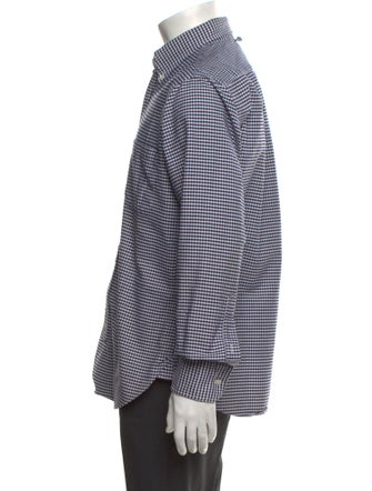 Black Fleece Plaid Print Long Sleeve Shirt