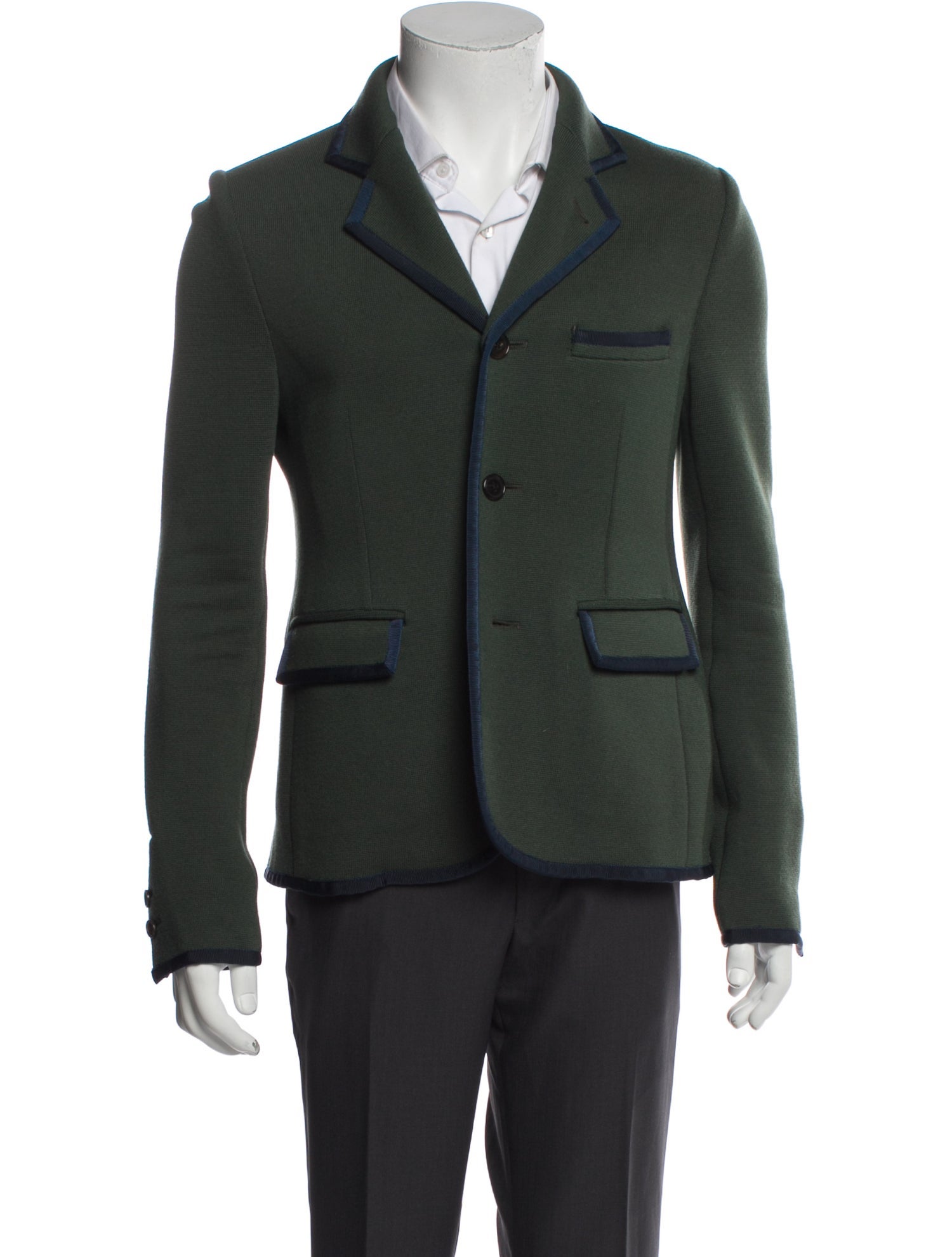 Black Fleece Wool Peacoat