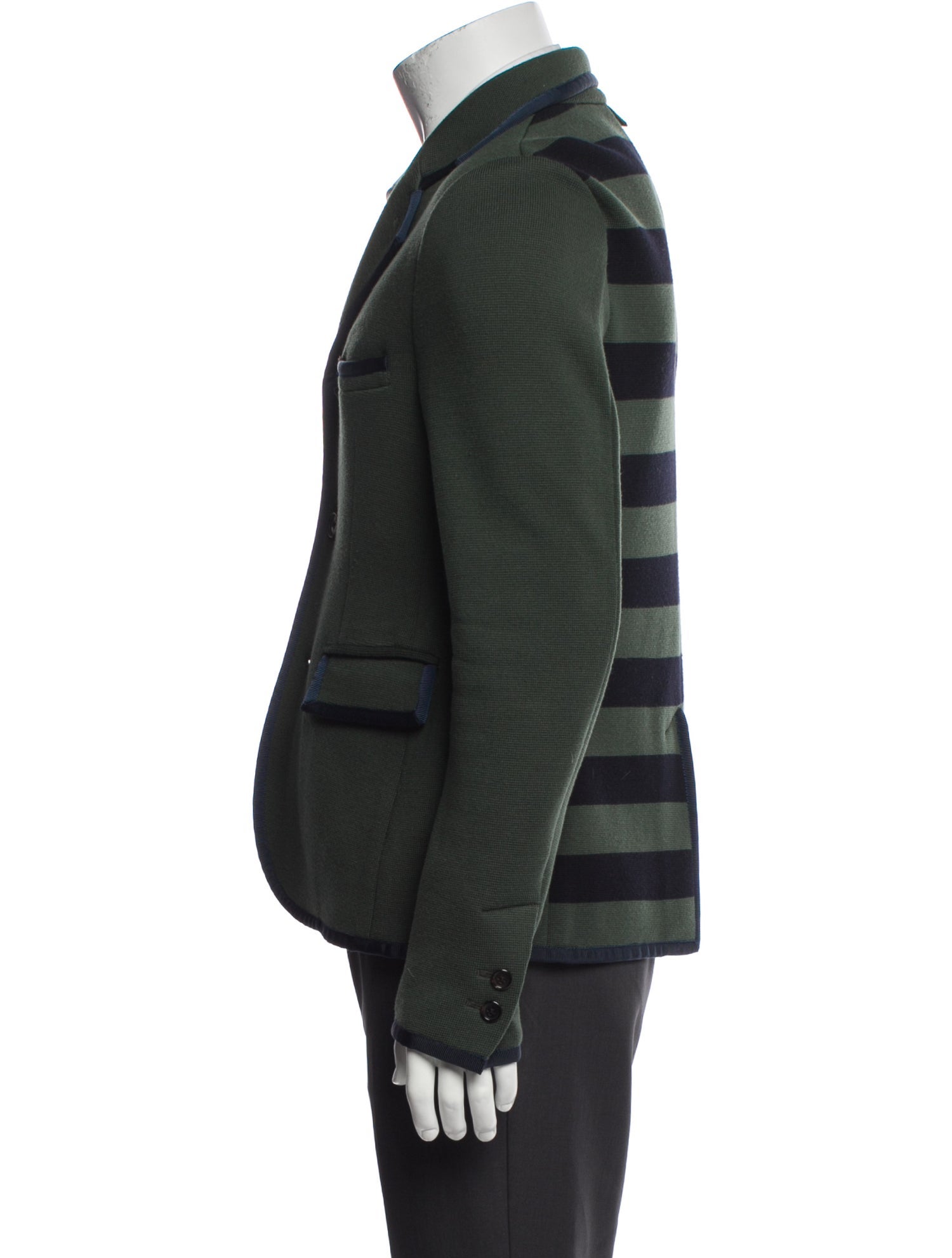 Black Fleece Wool Peacoat