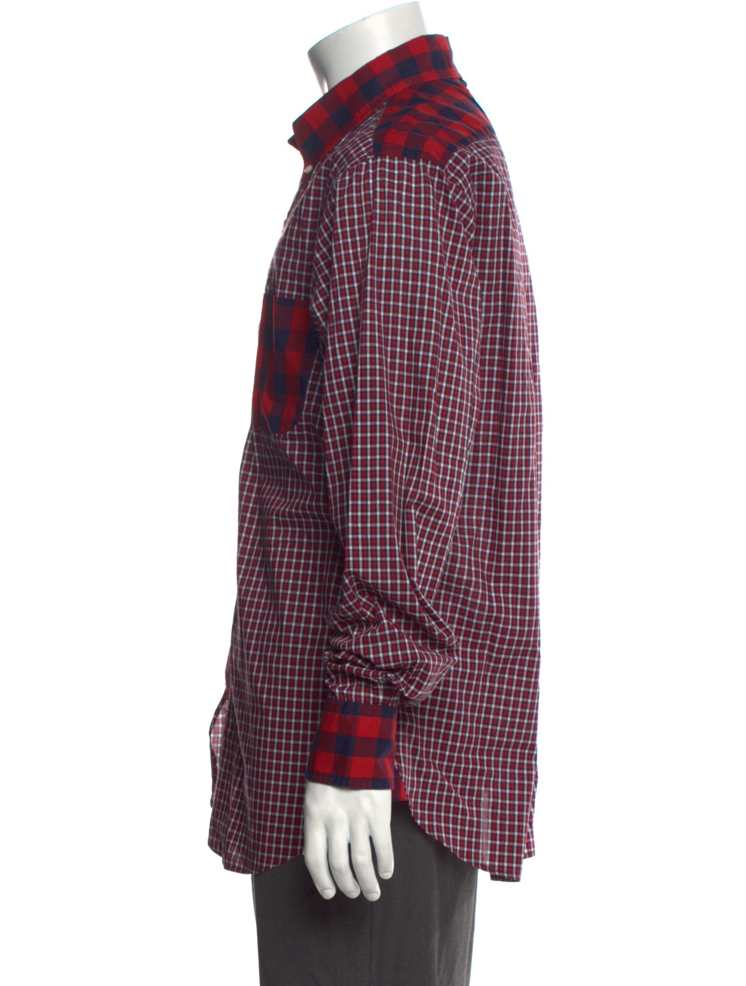 Black Fleece Plaid Print Long Sleeve Western Shirt