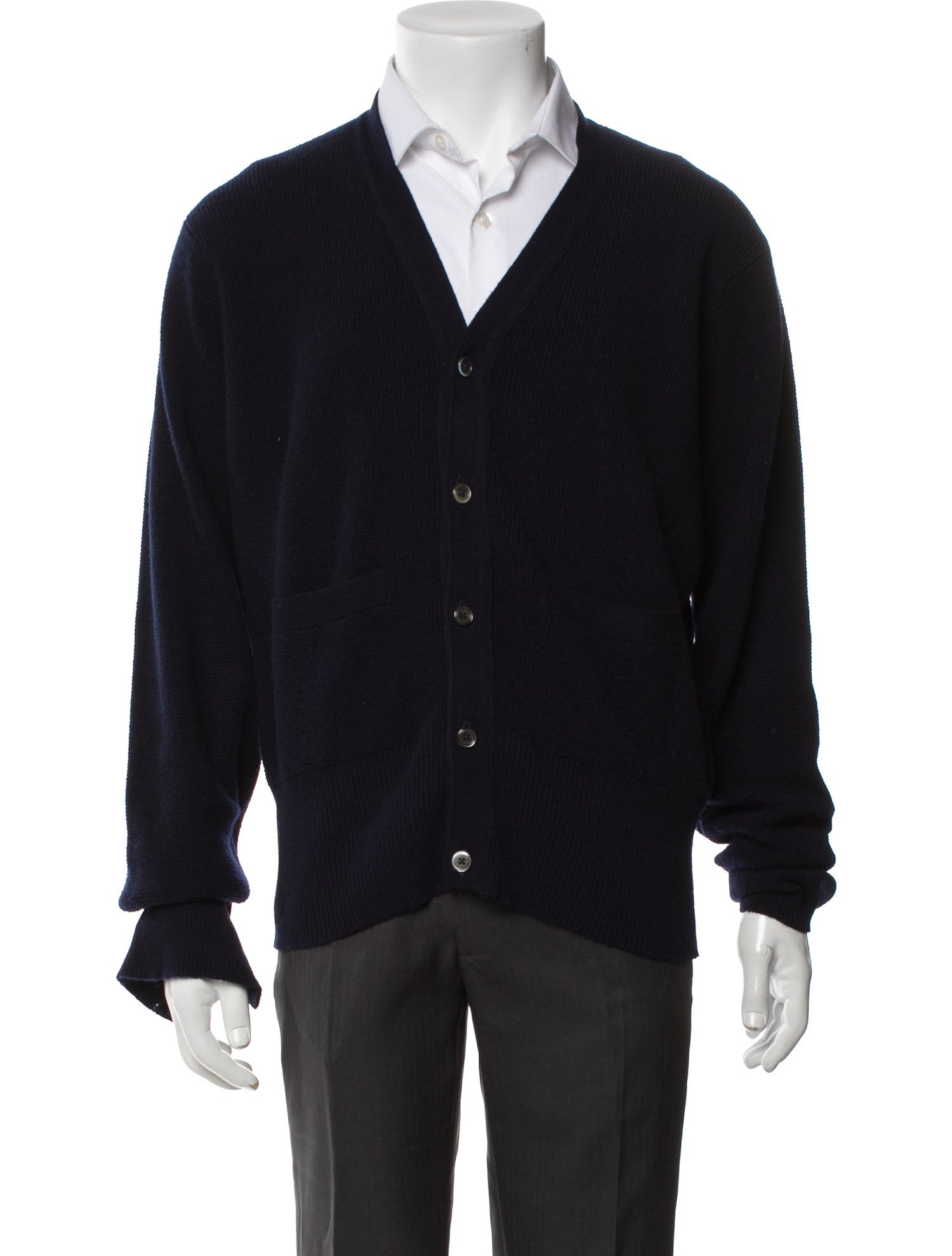 Black Fleece Cashmere V-Neck Cardigan