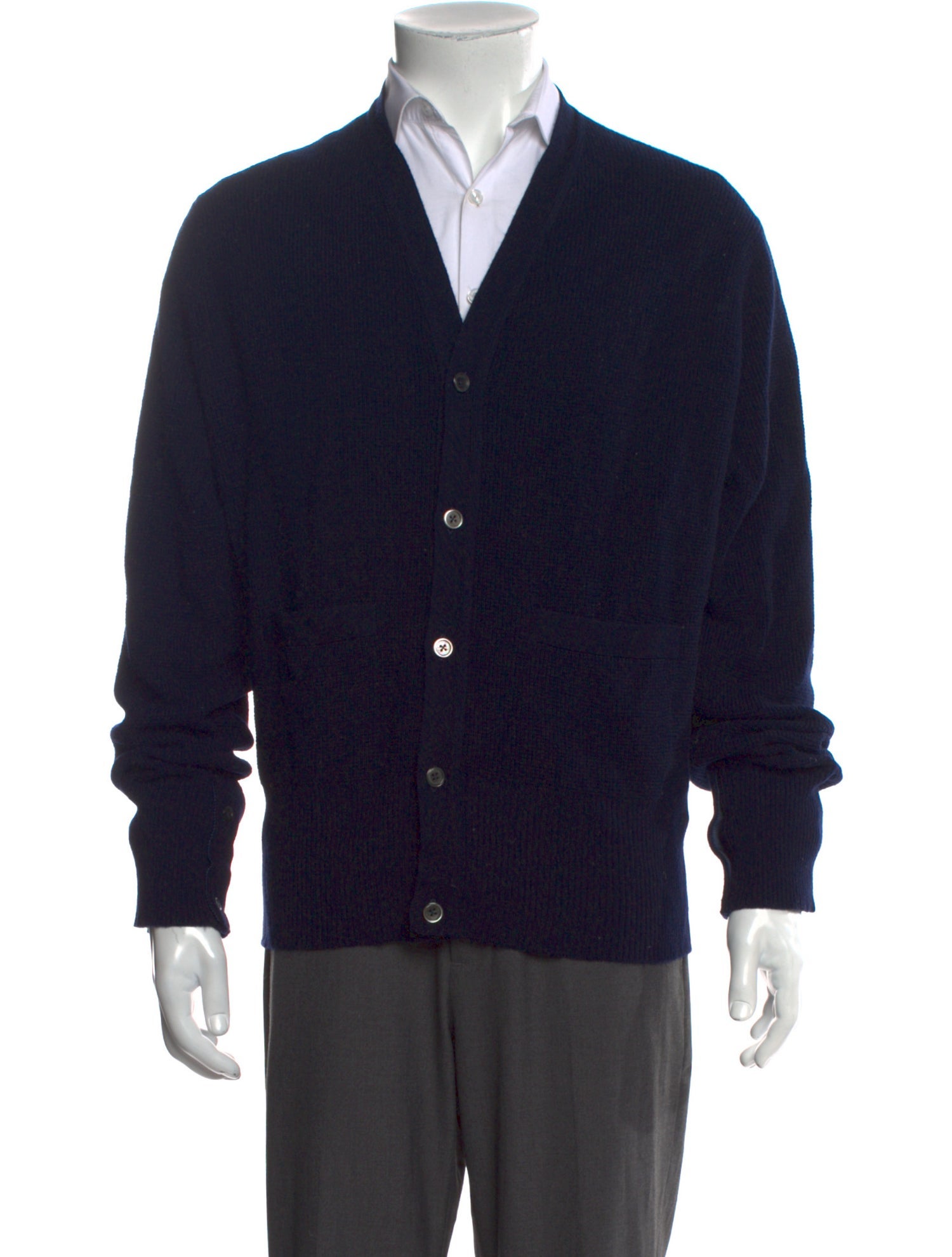 Black Fleece Cashmere V-Neck Cardigan