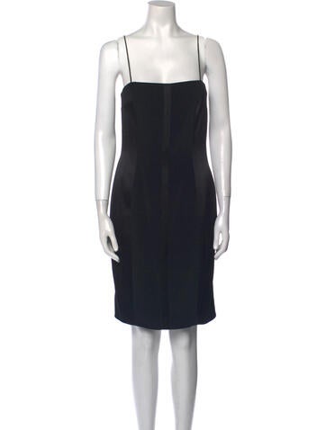 Black Tie Dresses Vintage Knee-Length Dress M