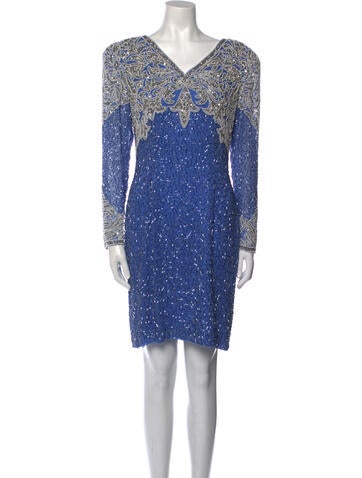 Black Tie Dresses Vintage Knee-Length Dress US 6 | M