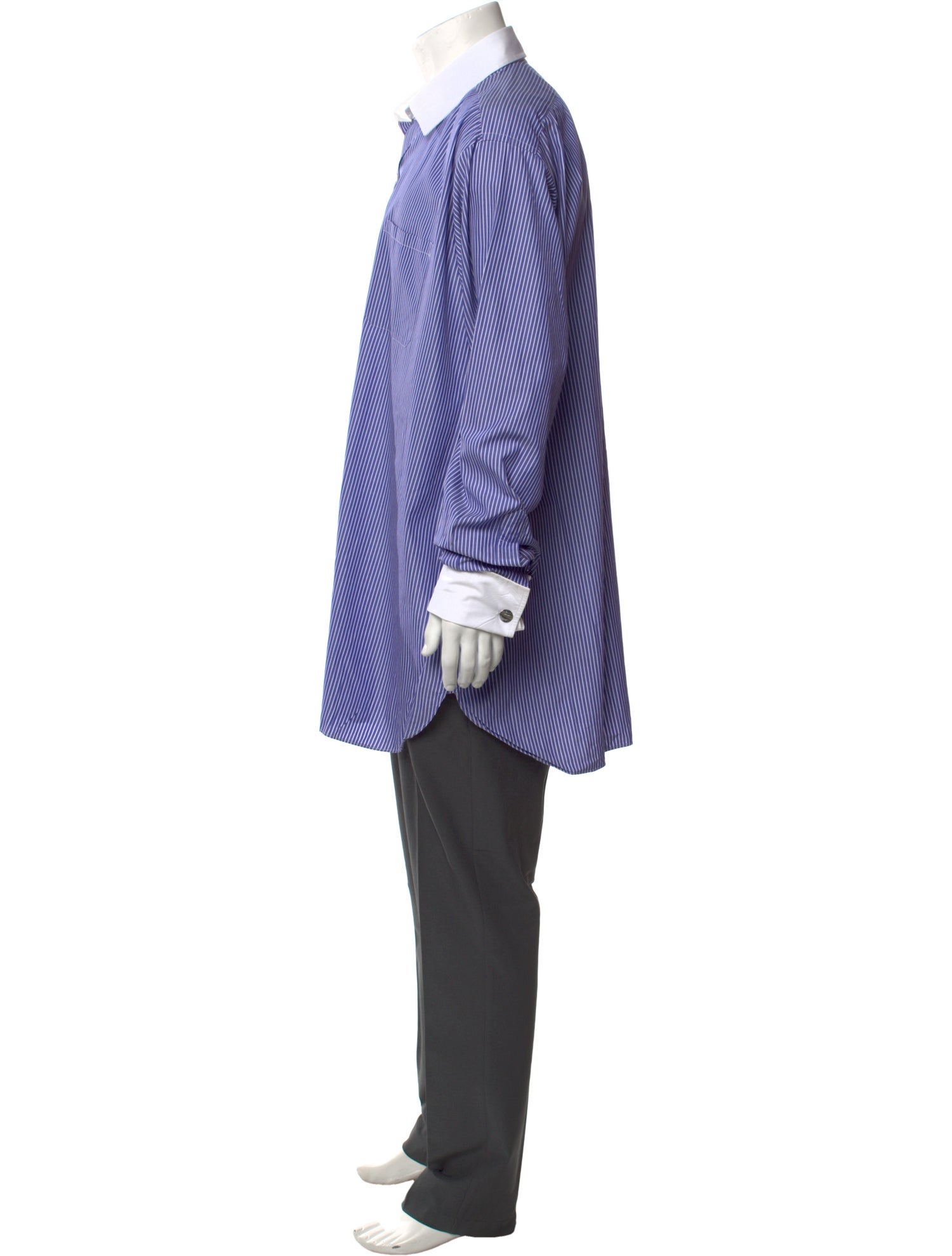 Turnbull & Asser Striped Long Sleeve Dress Shirt